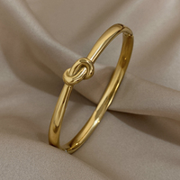 Simple, Stylish, and Timeless – The Knotted Stainless Steel Bangle 2